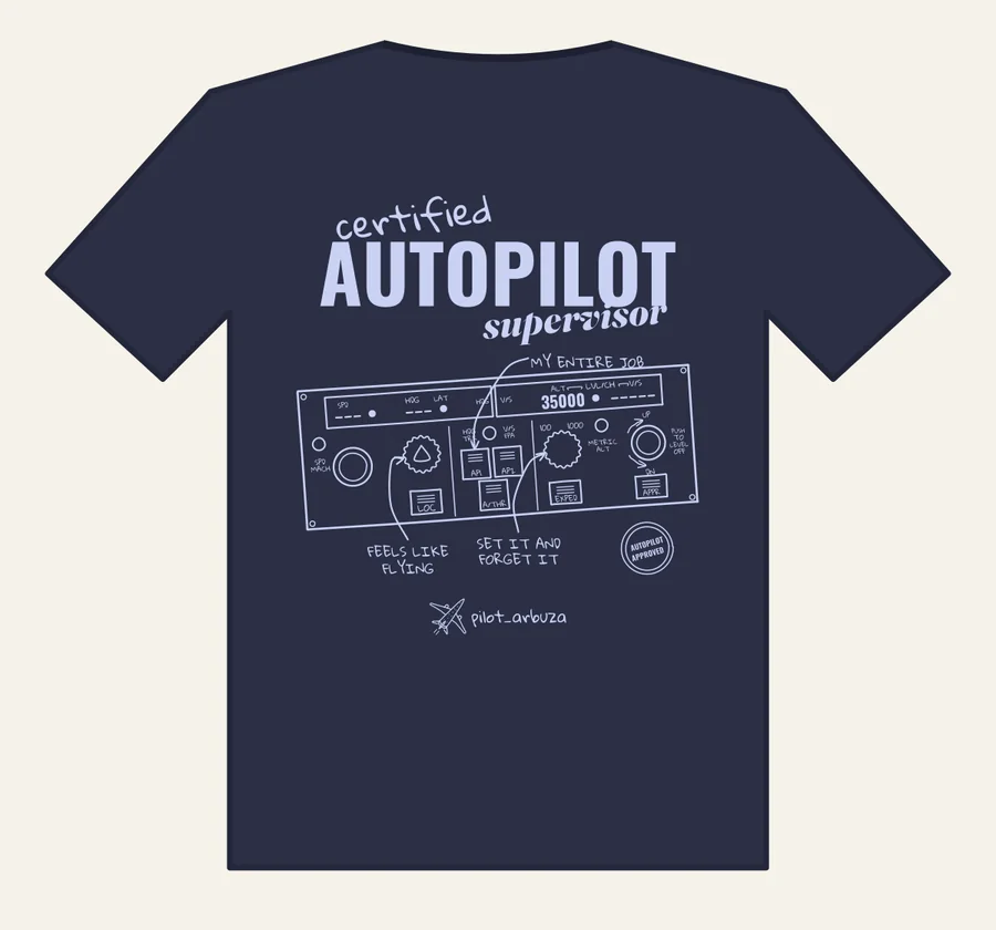CERTIFIED AUTOPILOT SUPERVISOR — pilot_arbuza T-shirt