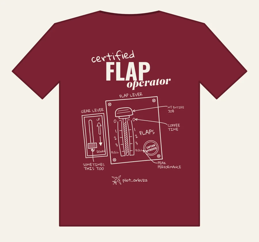 CERTIFIED FLAP OPERATOR — pilot_arbuza T-shirt